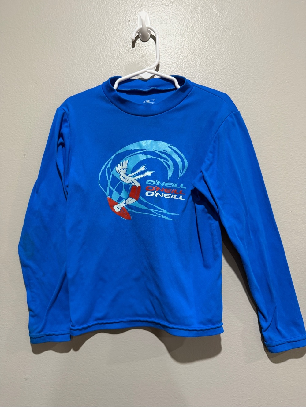 O'Neill Boys' Blue Long Sleeve Rash Guard Top size 6 years